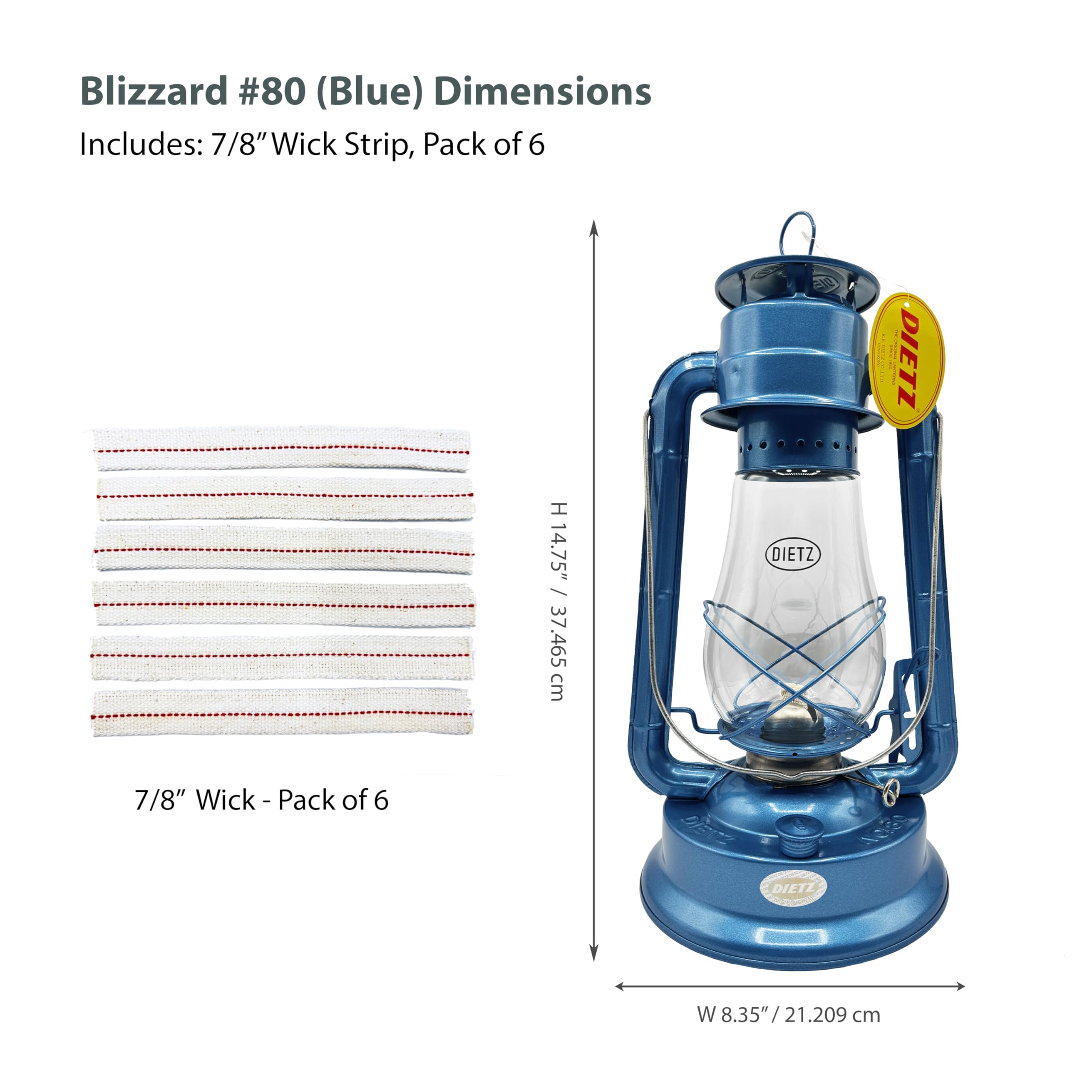 Amazon.com: Light of Mine - Dietz #80 Blizzard Blue Oil Lantern